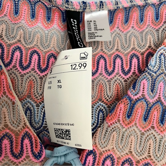 H&M Crochet-look Tie-detail Top size XL - Picture 6 of 11